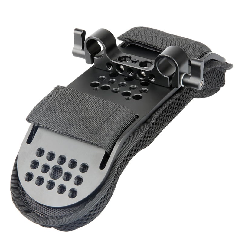 NICEYRIG Steady Shoulder Mount/Shoulder Pad for Video Camcorder Camera DV/DC 15mm Rod Rail Support System DSLR Rig (15mm Railblock) - Image 1